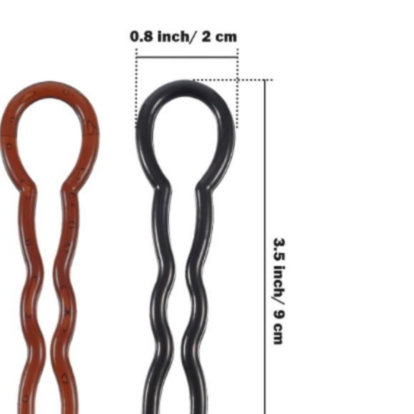 Retro Hair Clip CHIGNON Ladies Hair Pin Styling yesPlastic Stick with Crystals - Picture 6 of 10